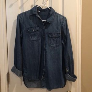 denim button down